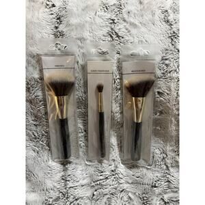 Believe Beauty 3pc Makeup Brush Set Foundation Powder Eye Blending Soft NEW